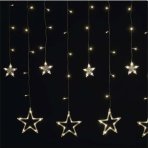 GIRLANDA - LED svetelný záves HVIEZDY - 185x105 cm, IP44, teplá biela